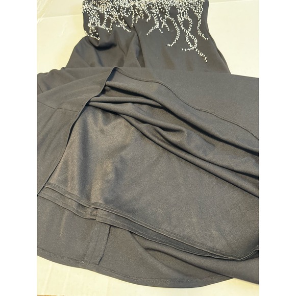 JS Boutique Women’s Dress Evening Gown‎ Prom Size 10 Black Beaded - Picture 5 of 9